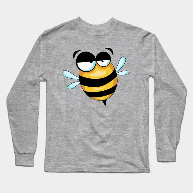 Cute Bee Long Sleeve T-Shirt by Rebel Merch